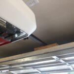 New garage door opener installation spacing