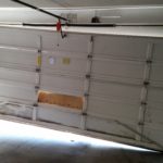 crooked garage door